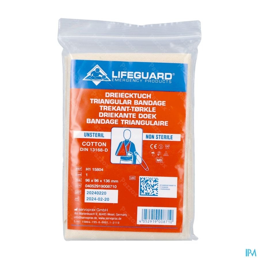 Bandage Triangulaire Coton 90x90x127cm