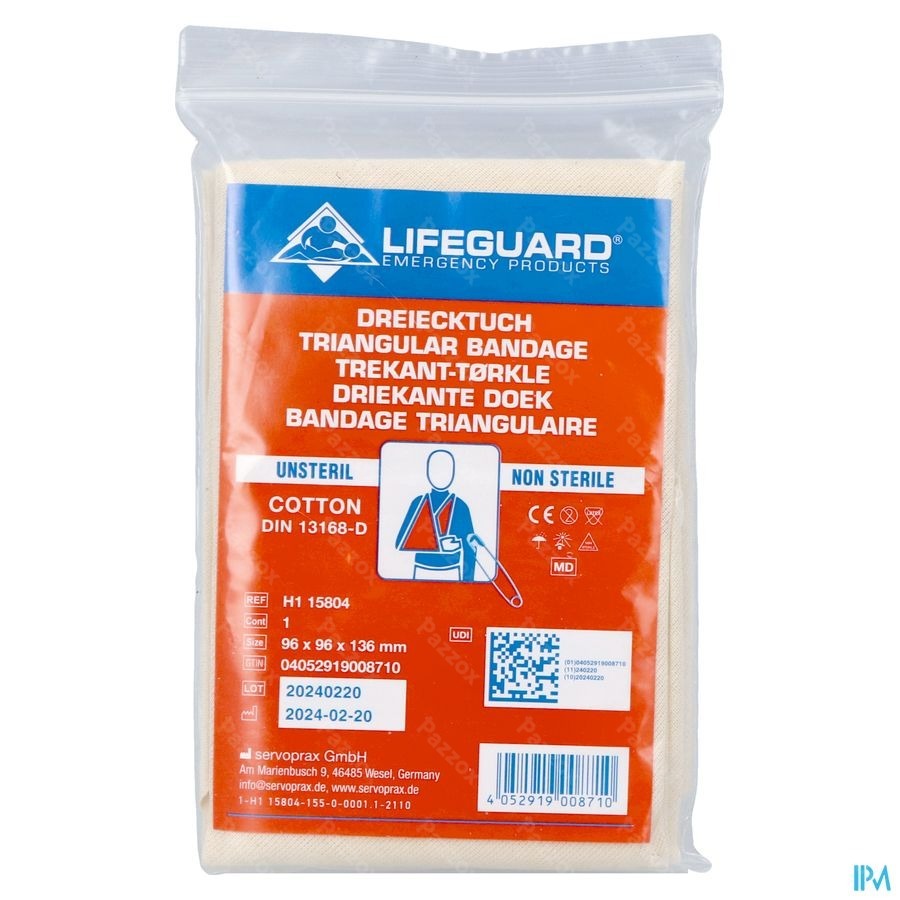 Bandage Triangulaire Coton 90x90x127cm