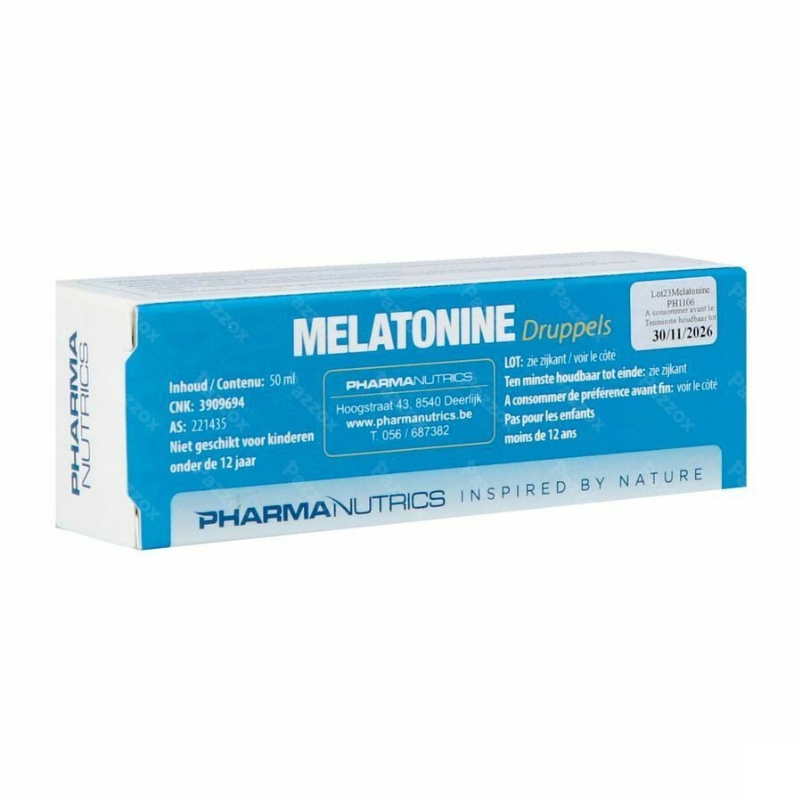 Melatonine Gouttes 50ml Pharmanutrics