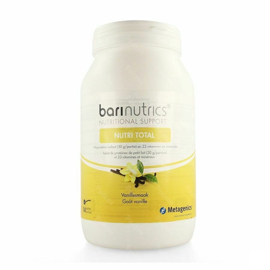 Barinutrics Nutri Total Vanille Portions 14 Nf