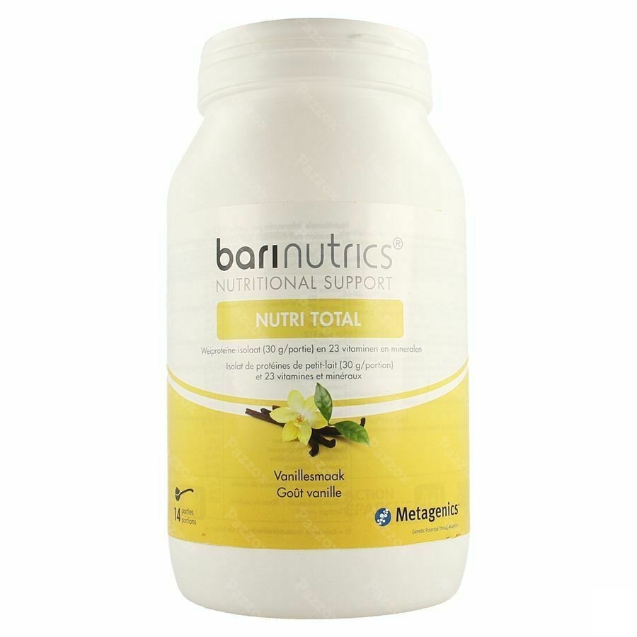 Barinutrics Nutri Total Vanille Portions 14 Nf