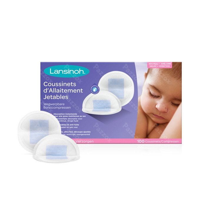 Lansinoh Coussinets D'allaitement Jetables 100 Pièces
