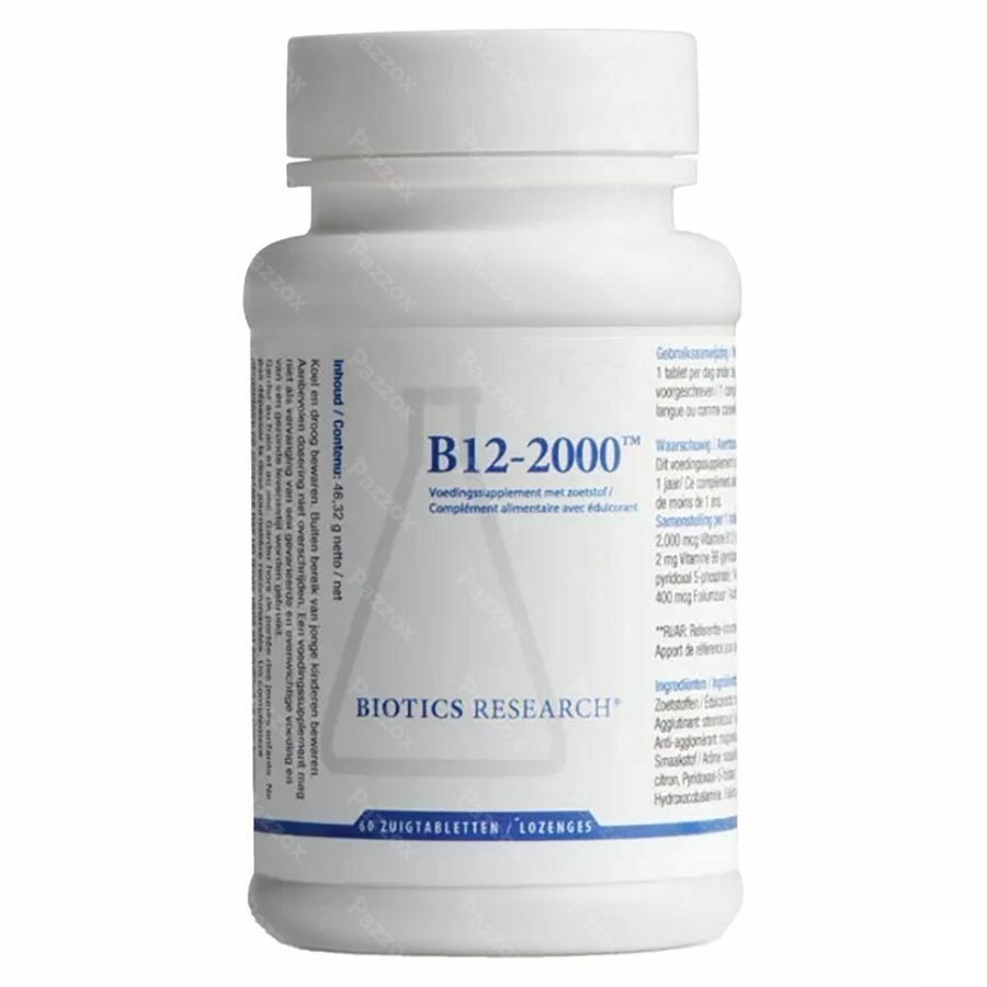 Biotics B12-2000 60 pastilles