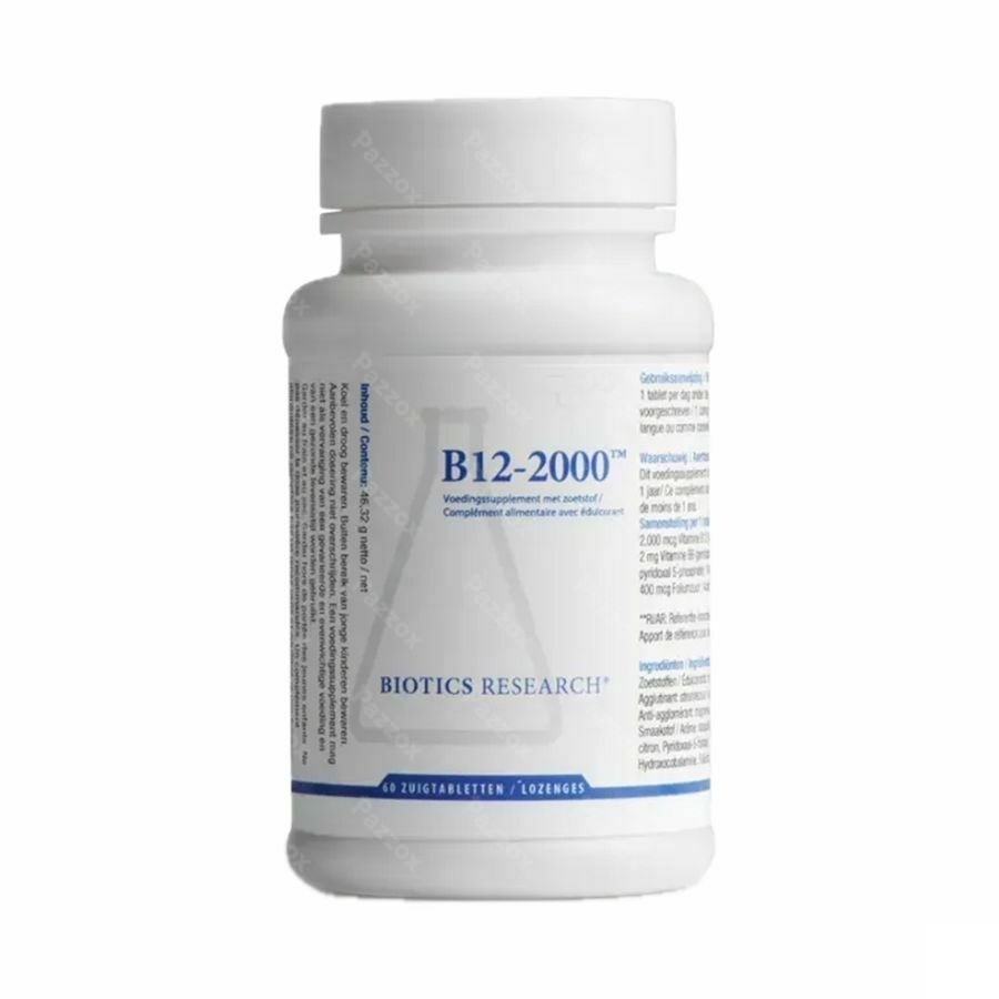 Biotics B12-2000 60 pastilles