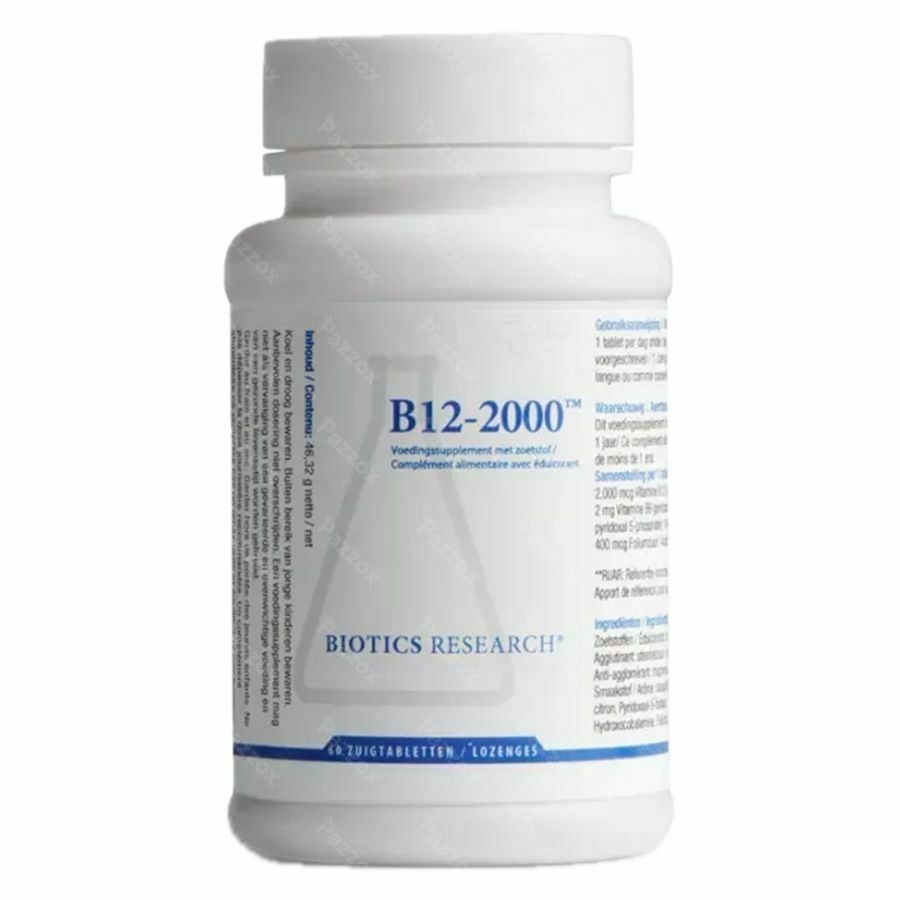 Biotics B12-2000 60 pastilles