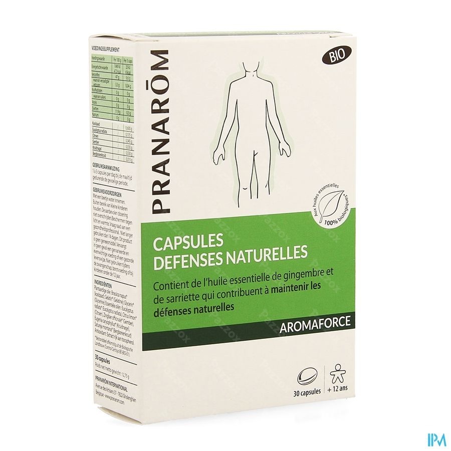 Pranarôm Aromaforce Defenses Narurelles Bio 30 Capsules