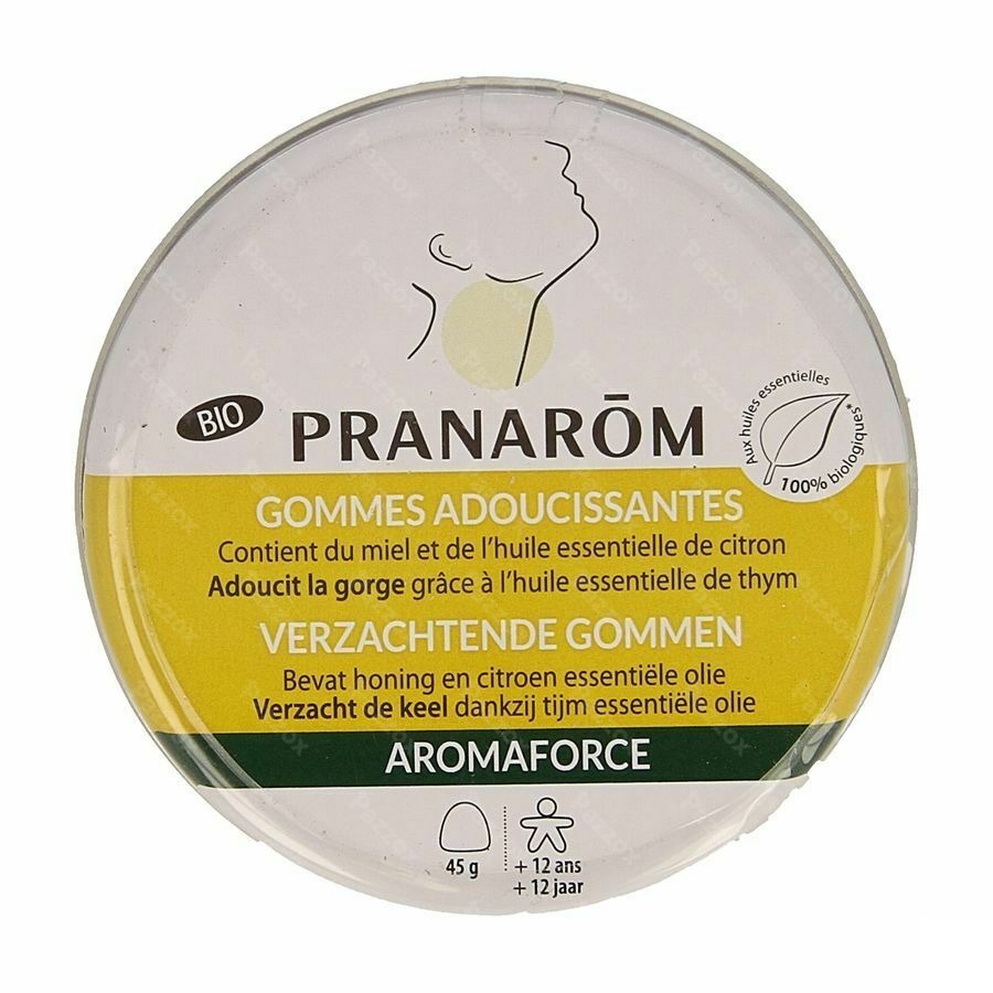 Pranarôm Aromaforce Bio Gommes Adoucissantes Miel 45