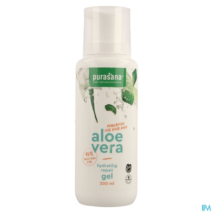Purasana Vegan Aloe Vera Gel Reparat. Hydra 200ml