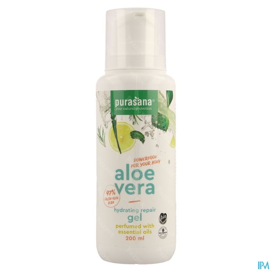 Purasana Vegan Aloe Vera Pur.gel Parf Hle Ess200ml