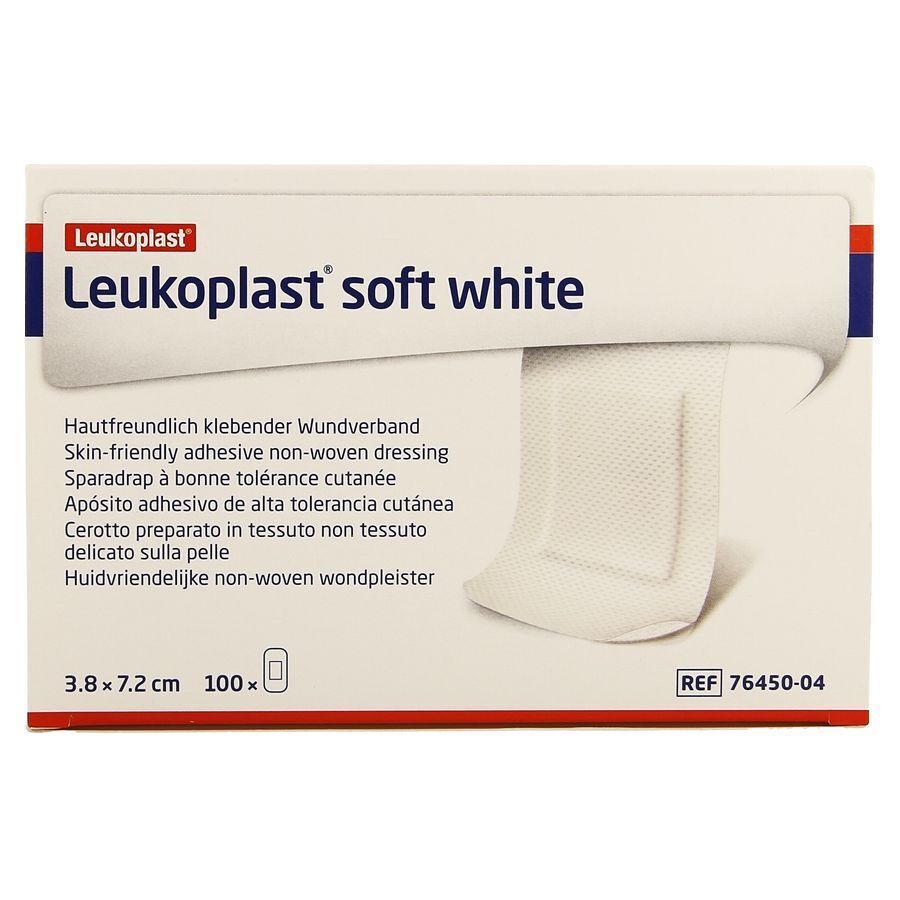 Leukoplast Soft White 38x72mm 100
