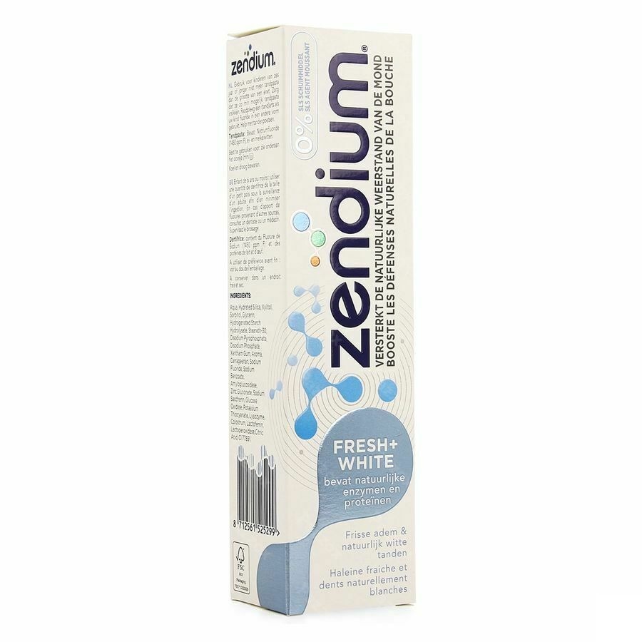 Zendium Fresh + White Dentifrice 75ml