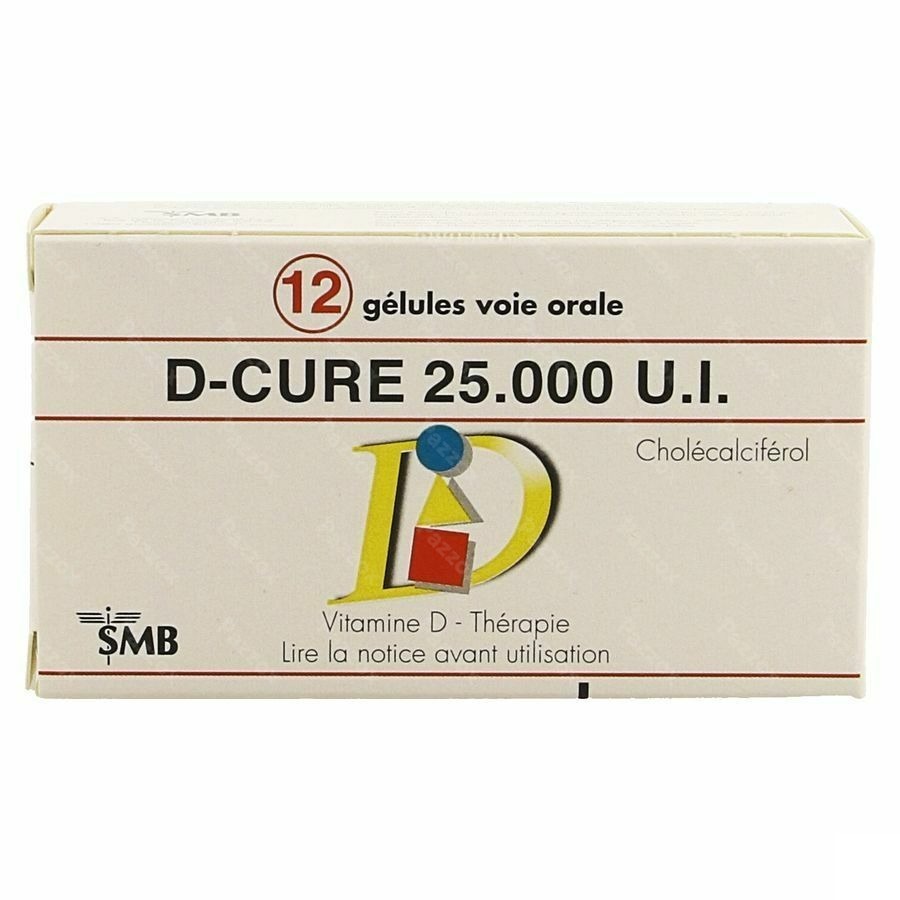 D-Cure 25000ui Gelules 12
