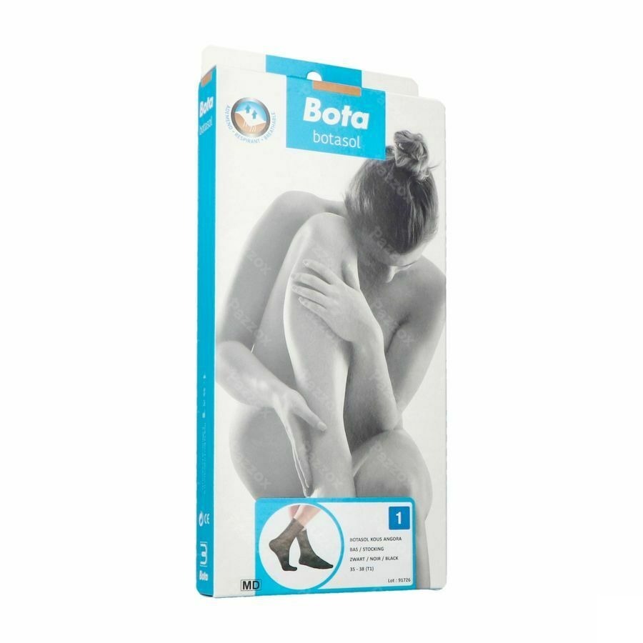 Botasol Bas Angora Noir 1 35-38