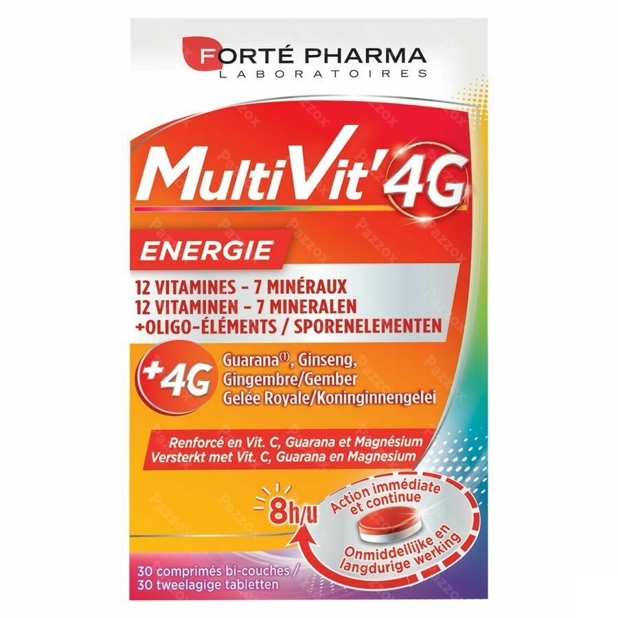 Forté Pharma MultiVit 4G Energie 30 Comprimés