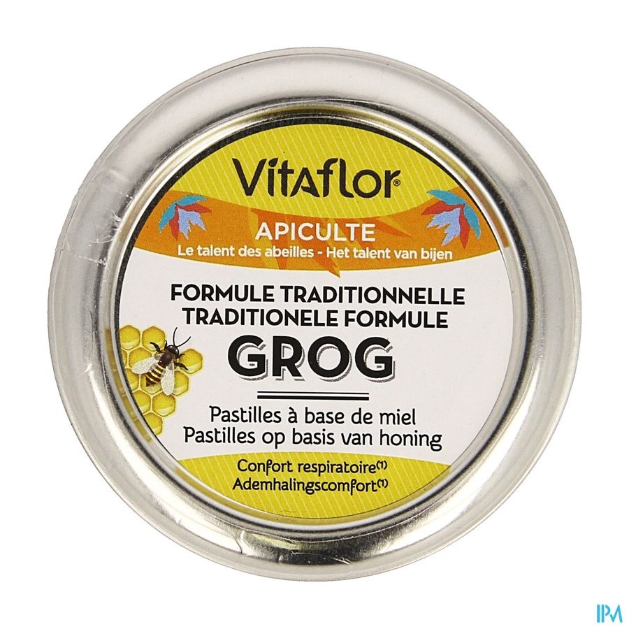 Vitaflor Grog Formule Tradit. Miel Past. 45g