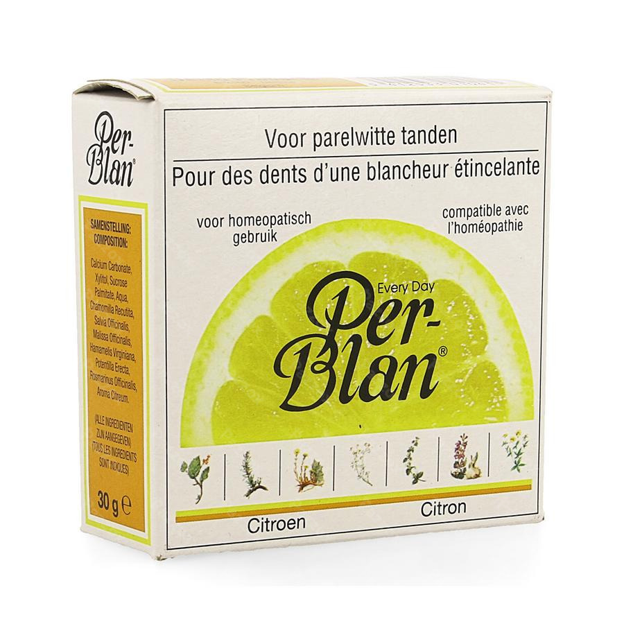 Perblan Poudre Dentifrice Citron 30g