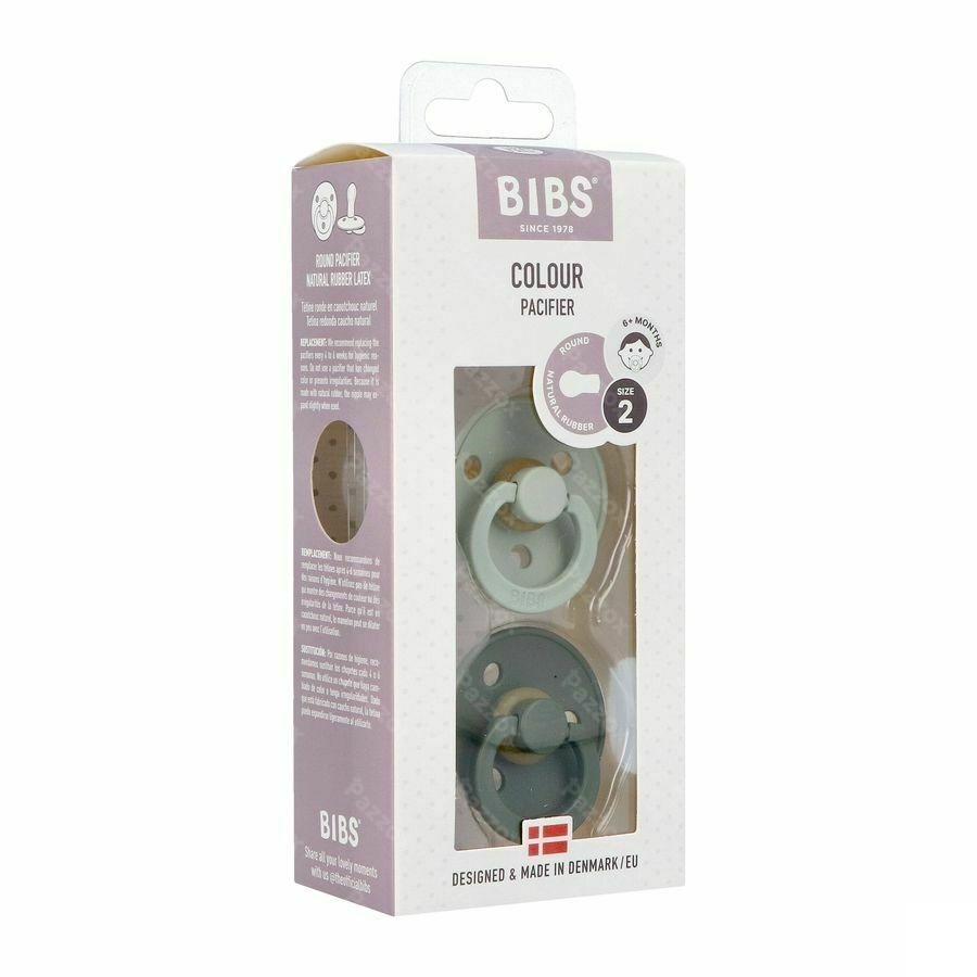Bibs 2 Sucette Duo Sage Hunter Green