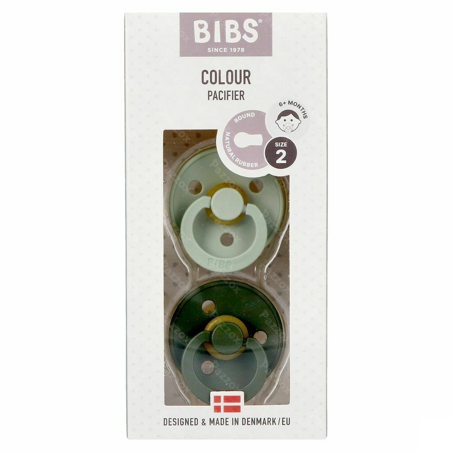 Bibs 2 Sucette Duo Sage Hunter Green