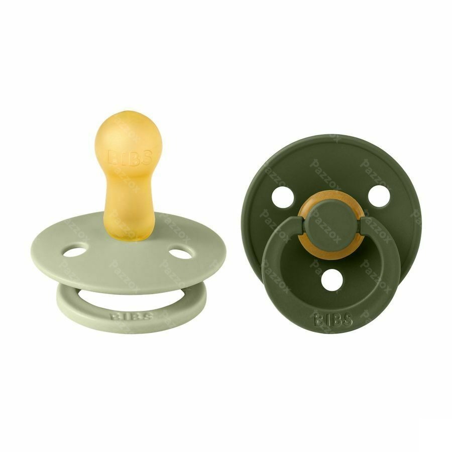 Bibs 2 Sucette Duo Sage Hunter Green