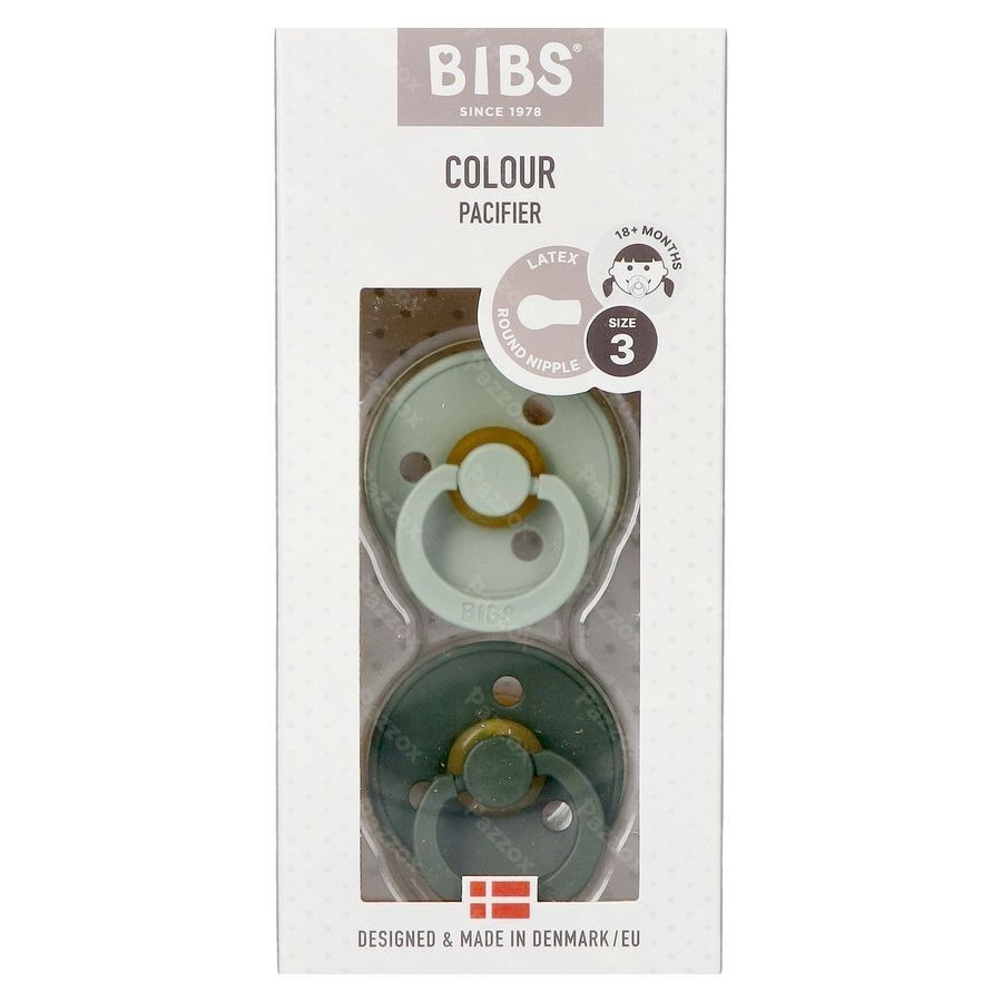 Bibs 3 Pacifier Duo Hunter Green