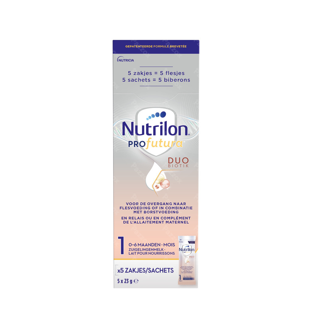 Nutrilon Profutura 1 Lait Nourrissons Poudre Bébé 0-6 Mois 5x23g