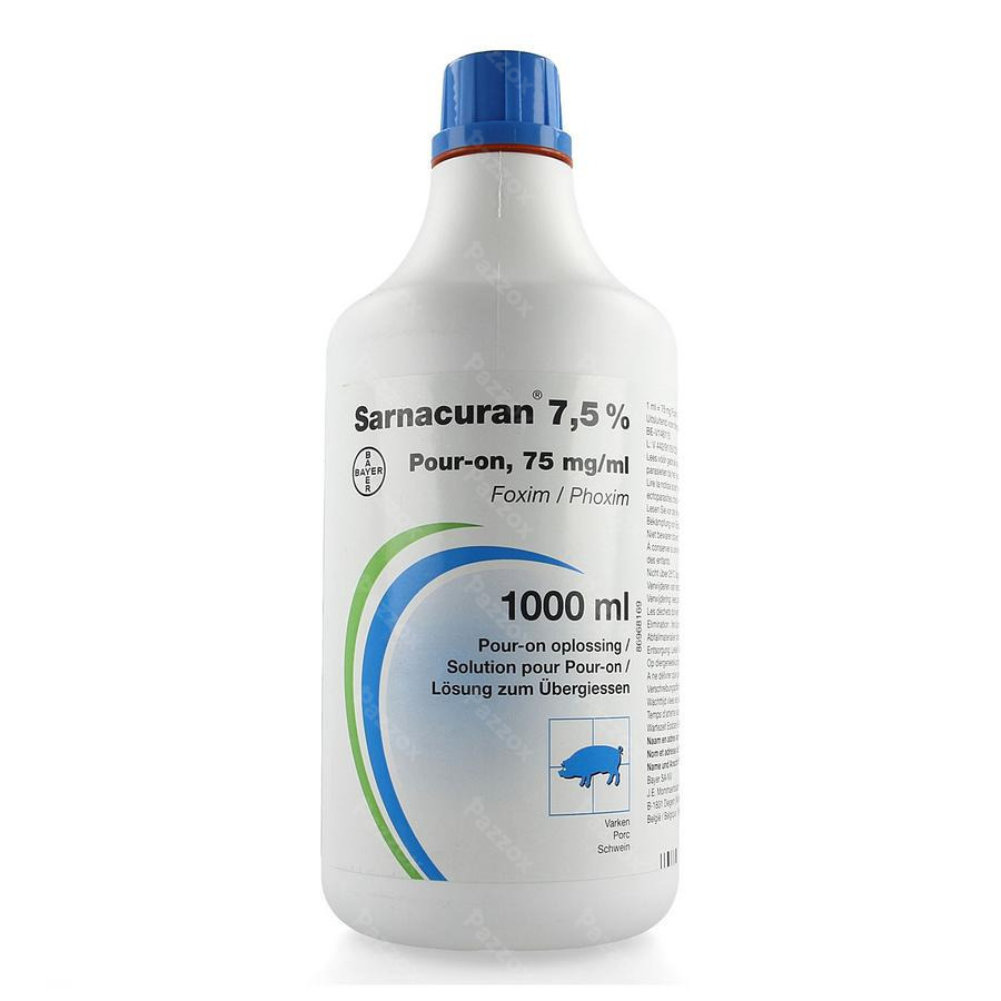 Sarnacuran 7,5% Pour-on Sol 1000ml