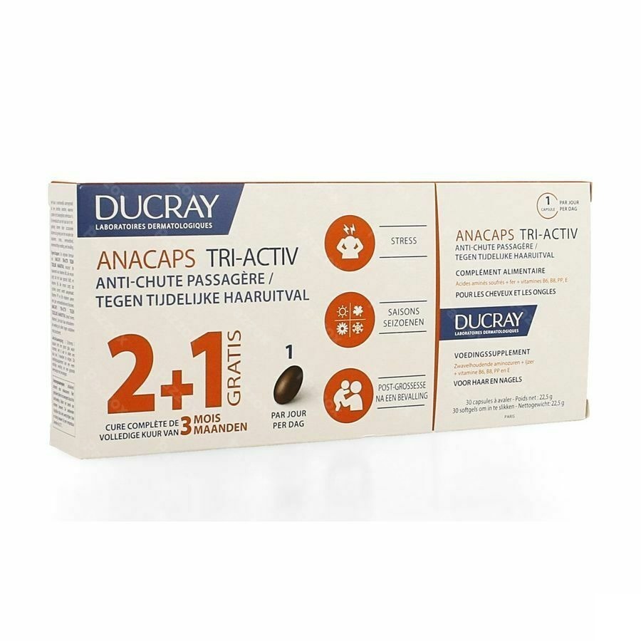 Ducray Anacaps Trio Tri-activ Caps 3x30