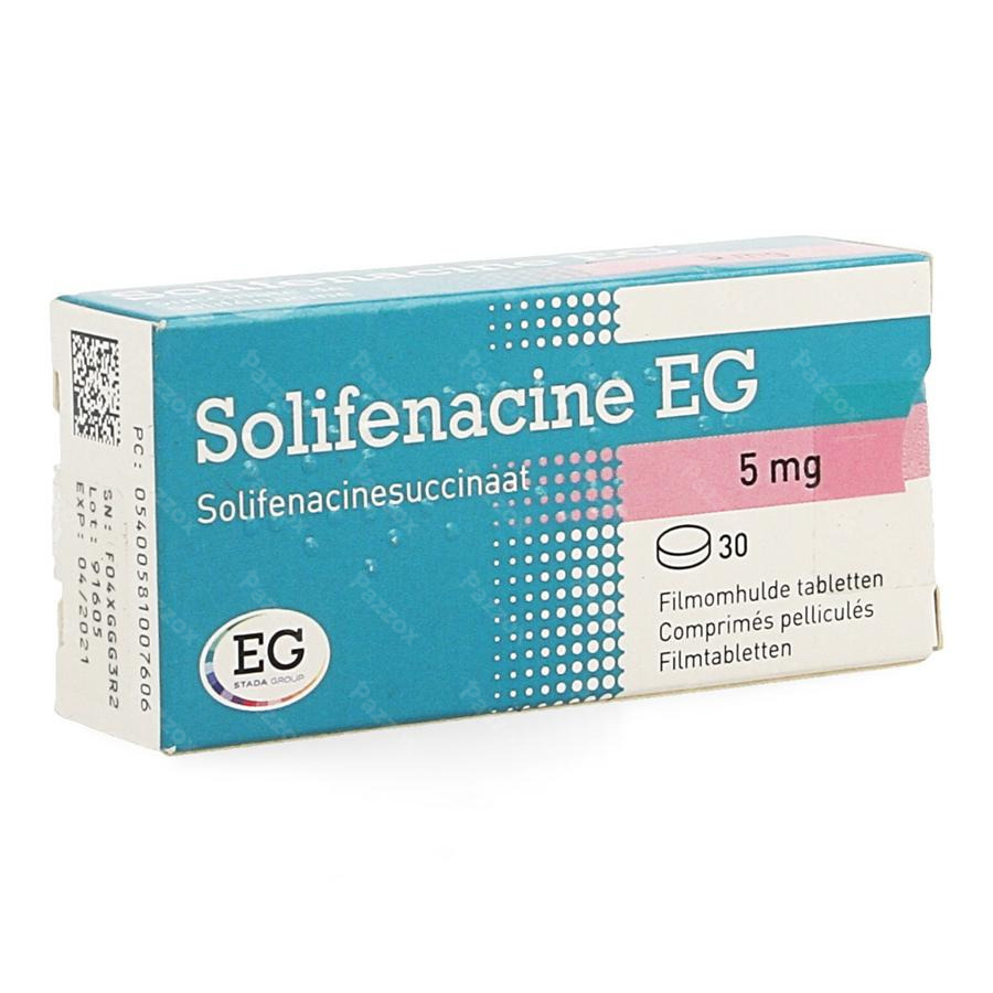 Solifenacine Eg 5mg Comp Pell 30 Pvc/alu