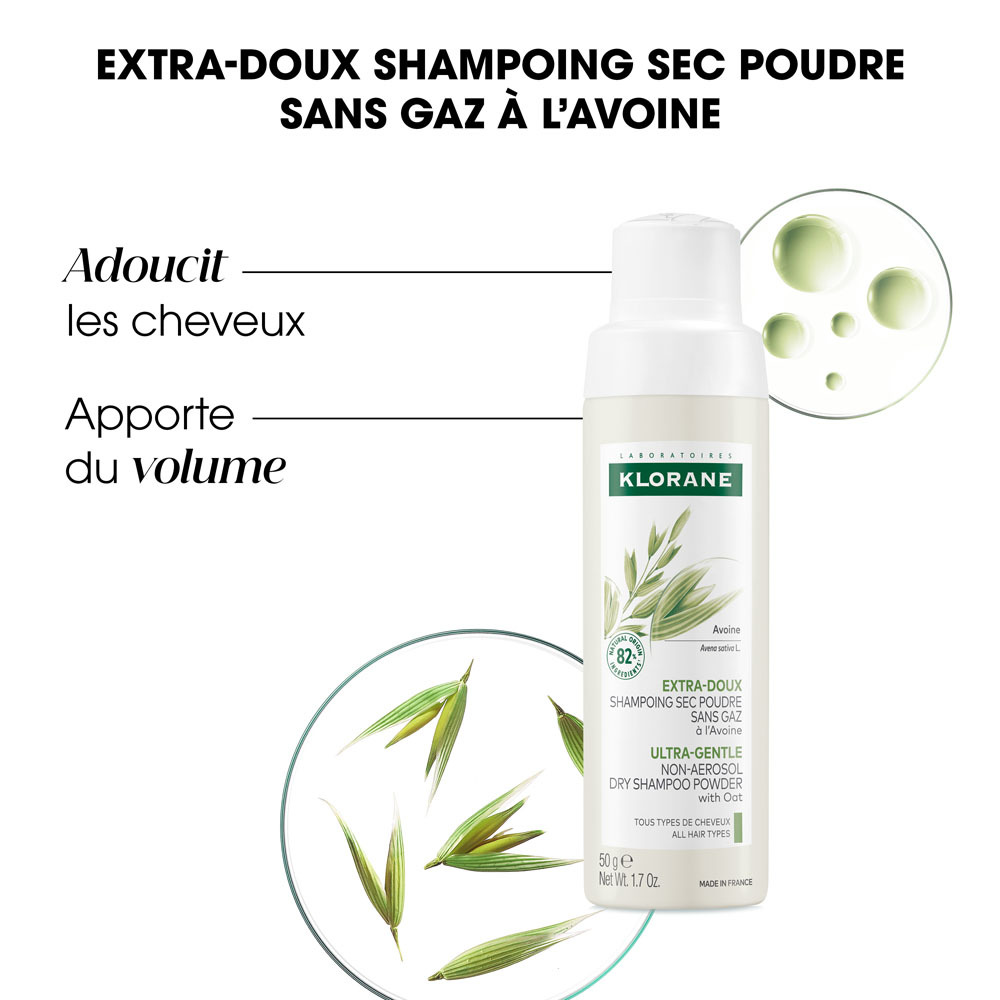 Klorane Capil. Sh Sec Avoine Rotopoudre S/lyral50g