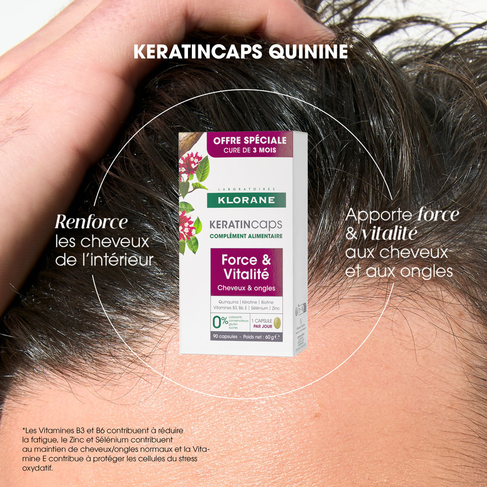 Klorane Capillaire Karatincaps Force et Vitalité 3x30 Capsules