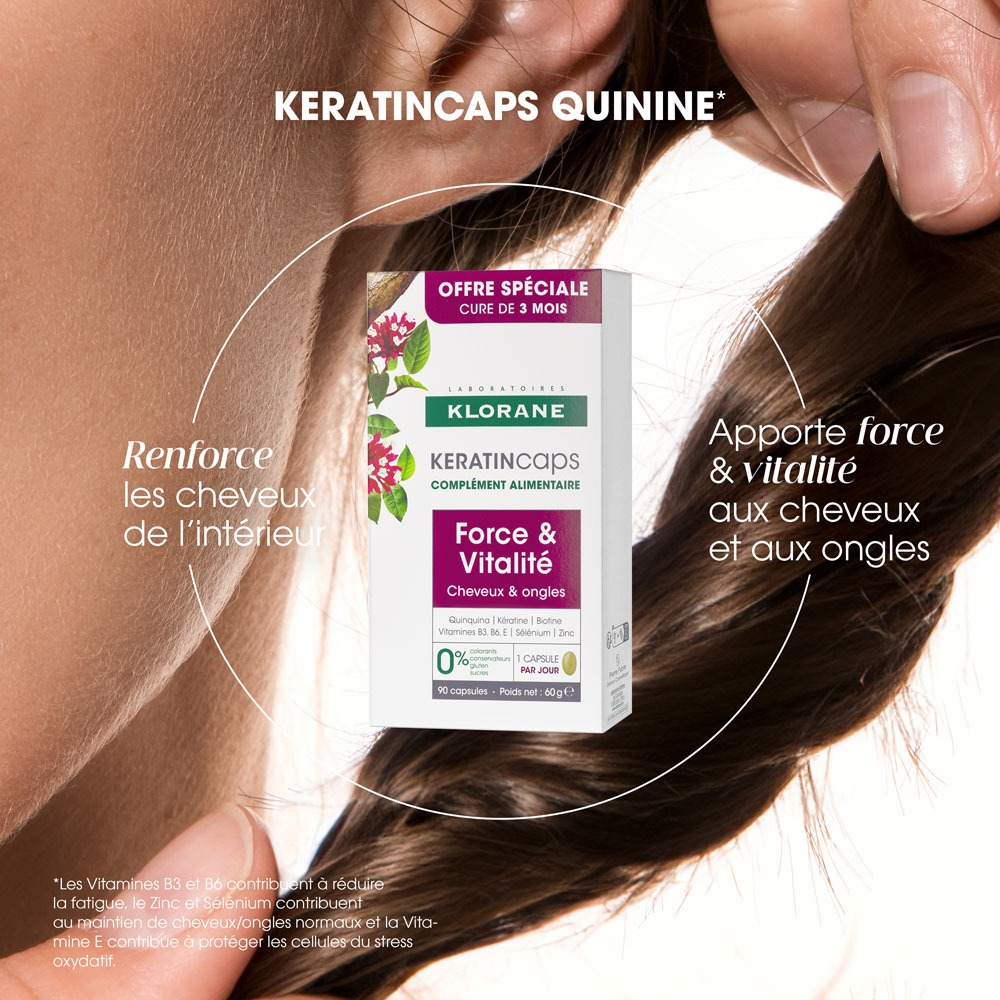 Klorane Capillaire Karatincaps Force et Vitalité 3x30 Capsules