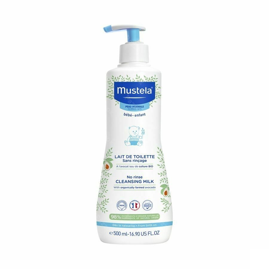 Mustela Lait Toilette S/rincage 500ml