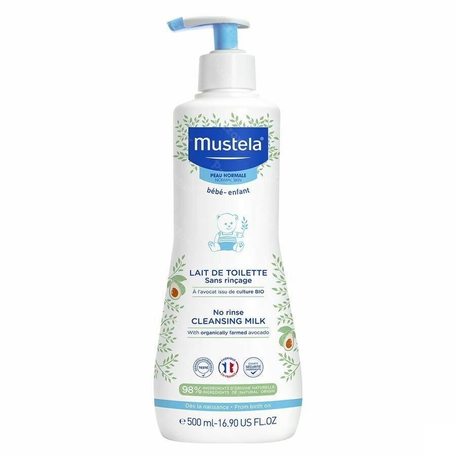 Mustela Lait Toilette S/rincage 500ml