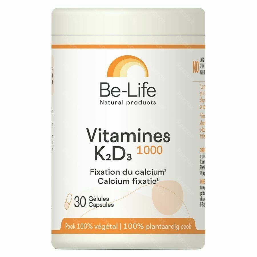 Be-Life Vitamines K2 D3 1000 30 Capsules