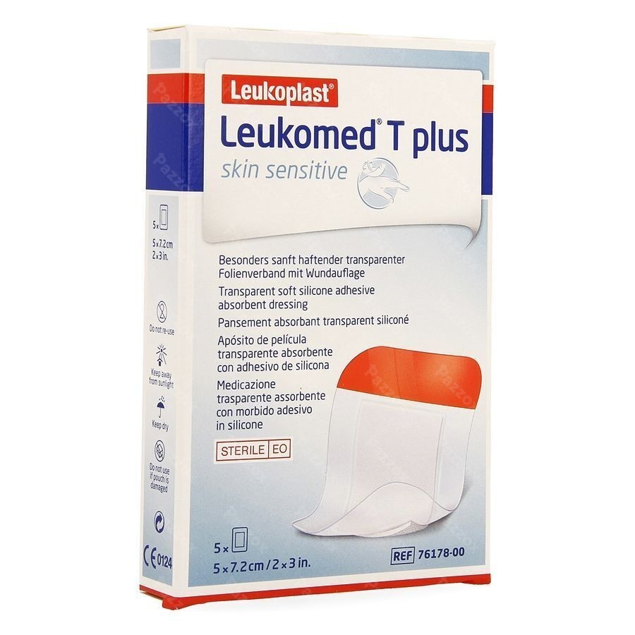 Leukomed T Plus Skin Sens. 7,2cmx5cm 5 7617800