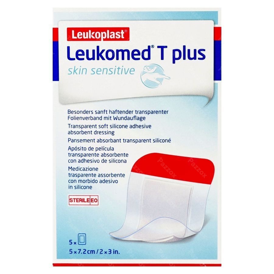 Leukomed T Plus Skin Sens. 7,2cmx5cm 5 7617800