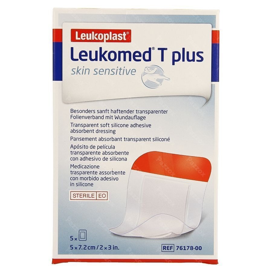 Leukomed T Plus Skin Sens. 7,2cmx5cm 5 7617800