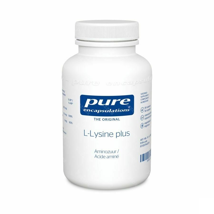 Pure Encapsulations l-lysine Plus Ac.amine Caps 90