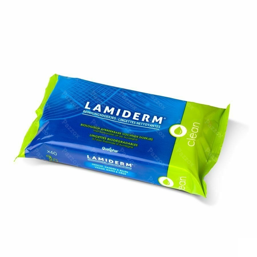 Lamiderm Lingettes Biodegradables 60