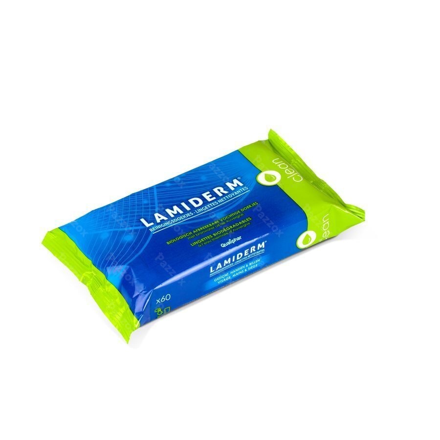 Lamiderm Lingettes Biodegradables 60