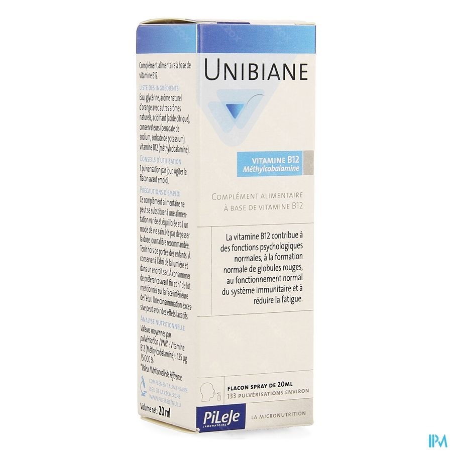 Unibiane Vitamine B12 Spray 20ml