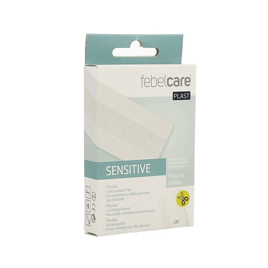 Febelcare Plast Sensitive Uncut 10x6cm 10