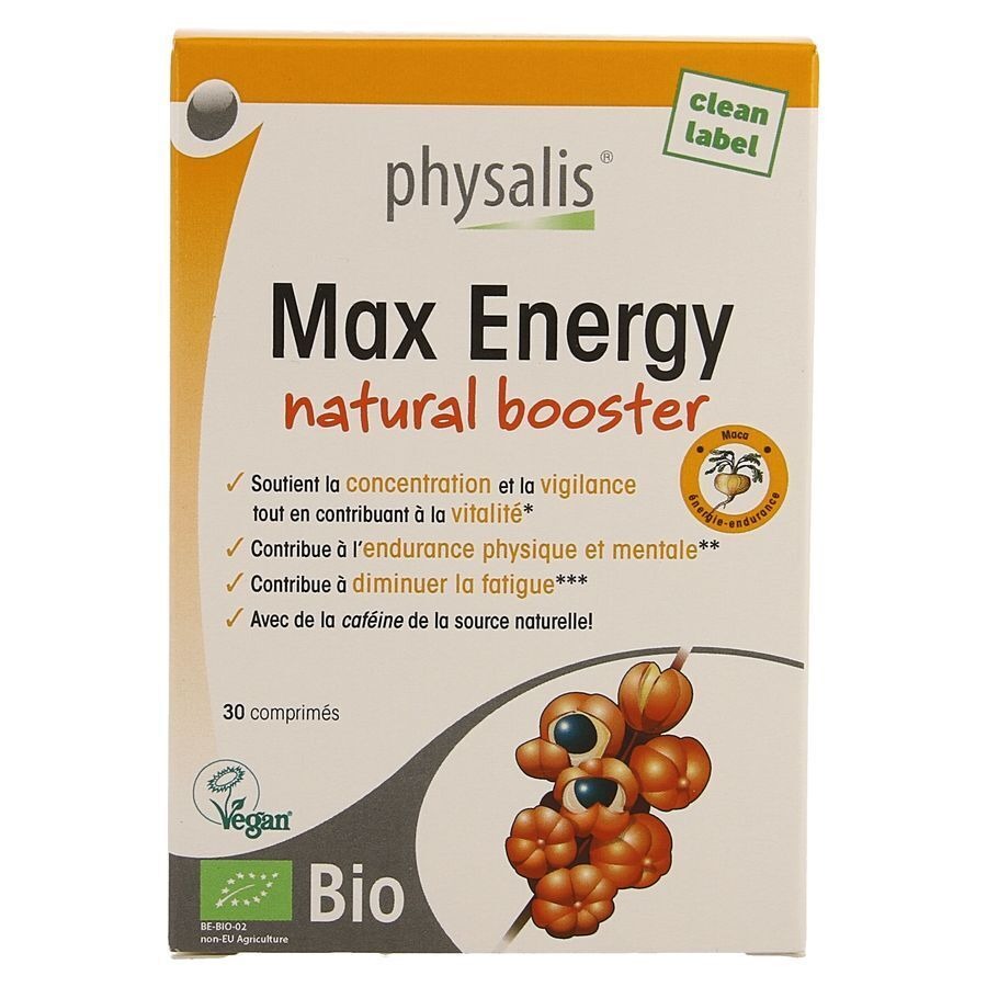Physalis Max Energy Natural Booster Bio 30 Comprimés