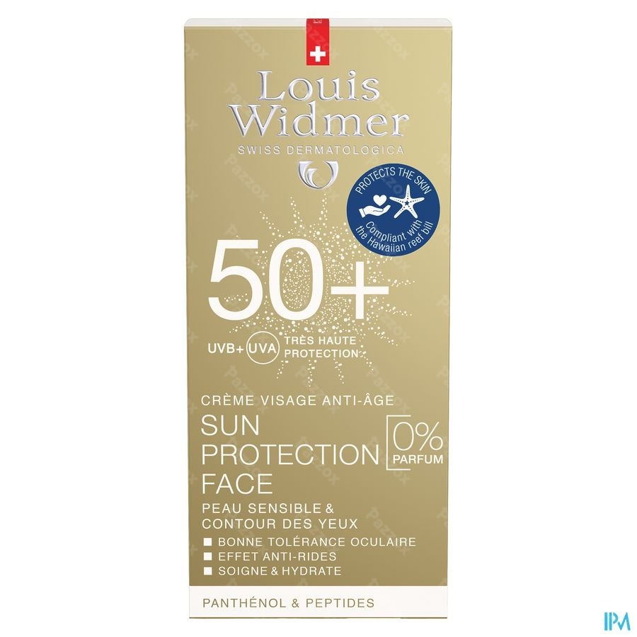 Widmer Sun Protection Face SPF50+ Sans Parfumetube 50 Ml