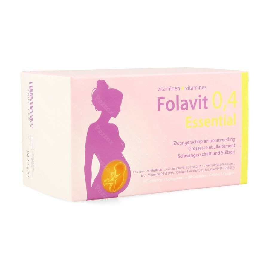 Folavit 0,4mg Essential Comp 90 + Caps 90