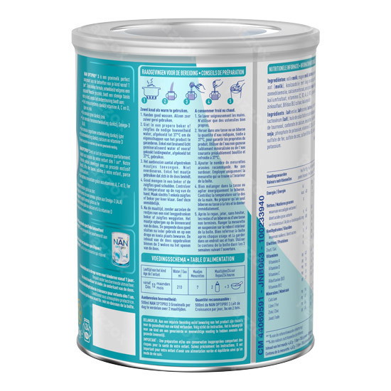 Nan Optipro 3 Lait de Croissance Bébé 1+ An 800g
