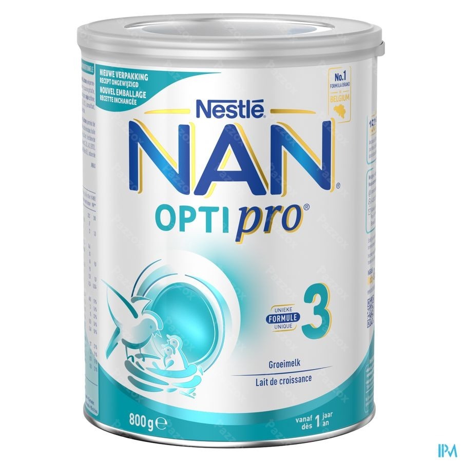 Nan Optipro 3 Lait de Croissance Bébé 1+ An 800g