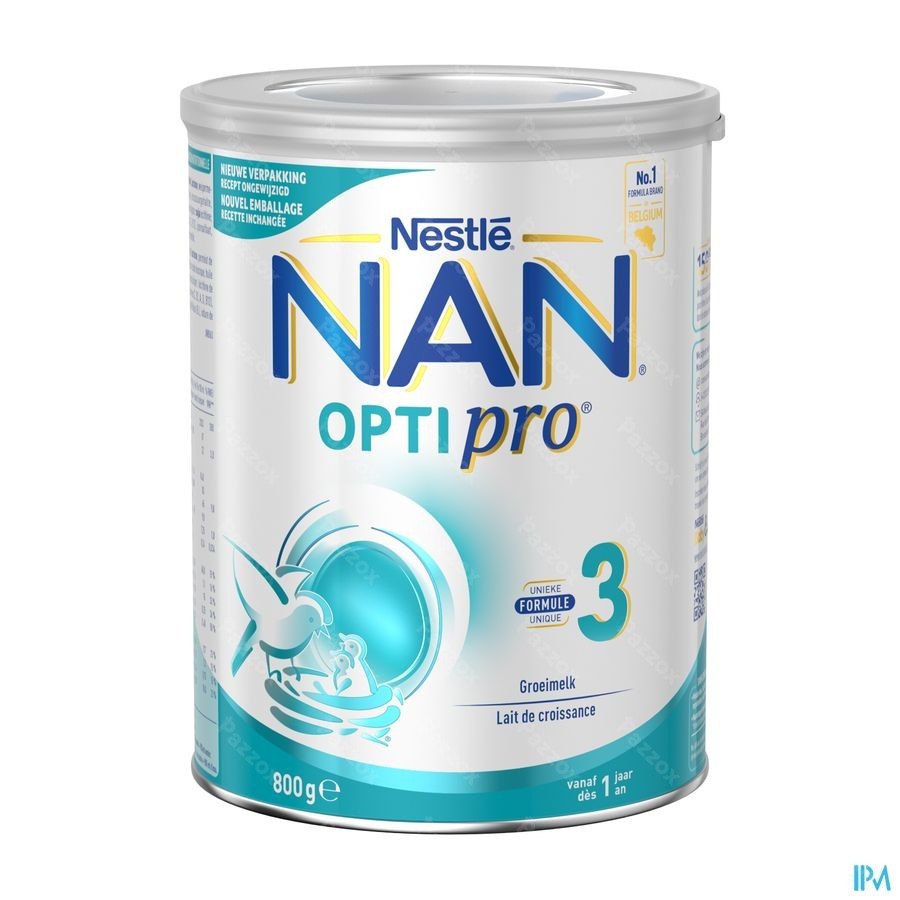 Nan Optipro 3 Lait de Croissance Bébé 1+ An 800g