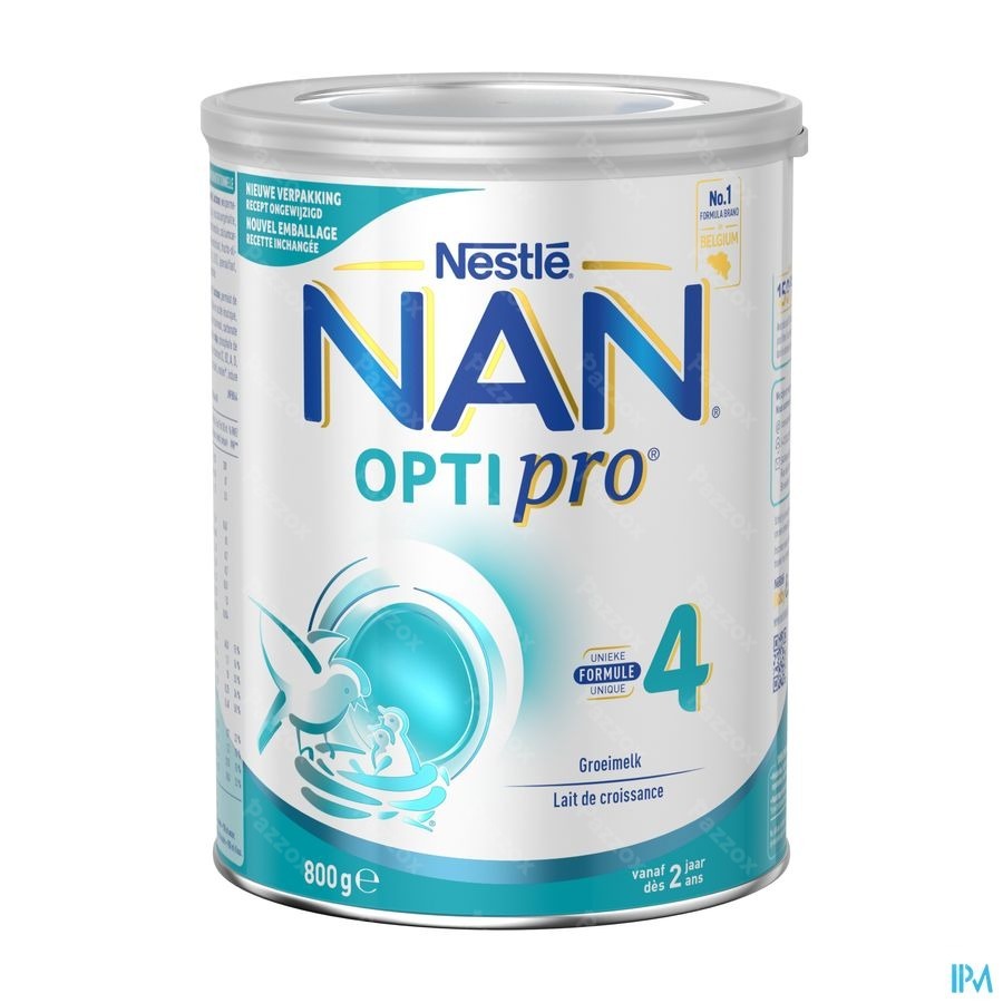 Nestlé Nan Optipro 4 Lait De Croissance Bébé 2+ 800g