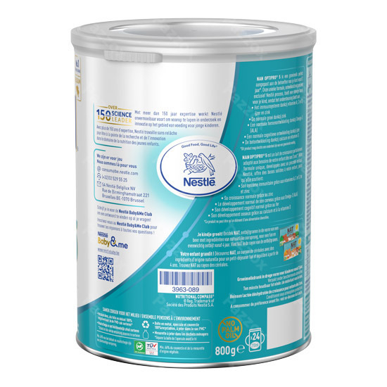 NAN Optipro 5 Lait de Croissance Enfant 3+ Ans 800g